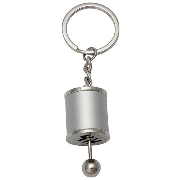 

keychains silver metal car modified head gear style key buckle can be to shift creative auto spare parts st