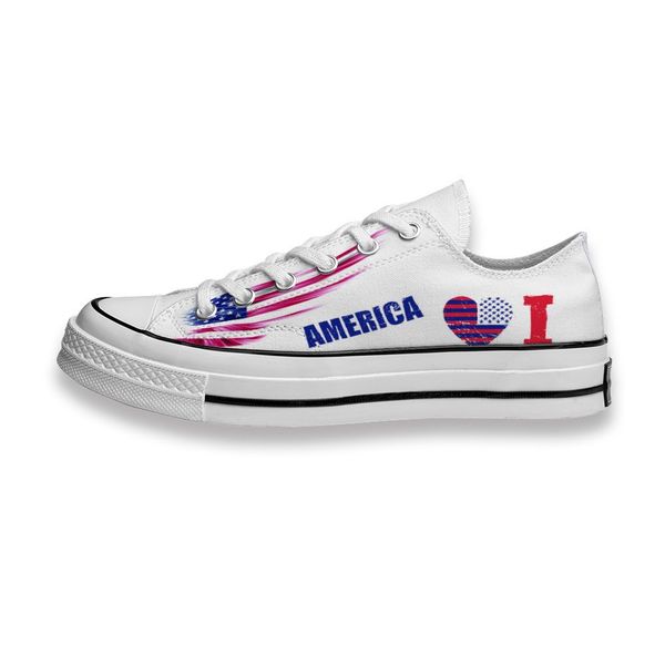

custom printed shoes i love american flag wing sneakers low mens womens skateboard sport footwear diy trainers canvas casual shoe