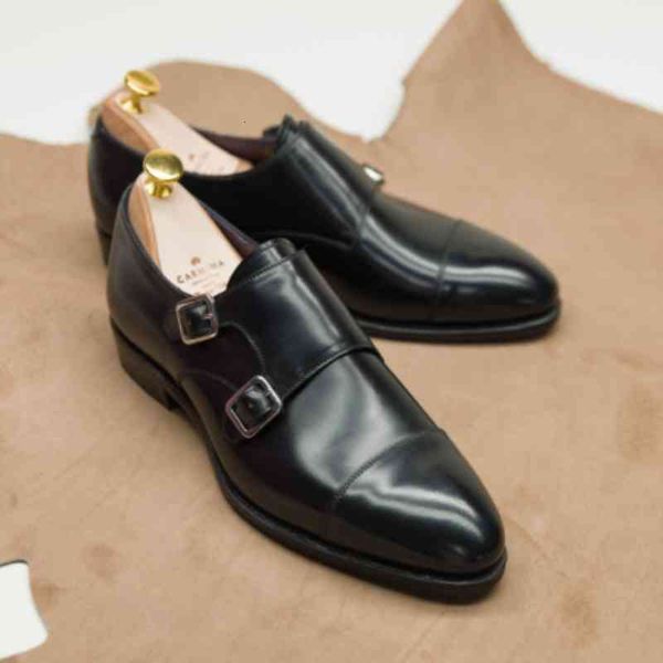 

dress shoes sapatos pretos monge de alta qualidade com fivela dupla masculinos feitos Ã mÃ£o clÃ¡ssicos pu confortÃ¡vel e versÃ¡teis sapatos cas, Black