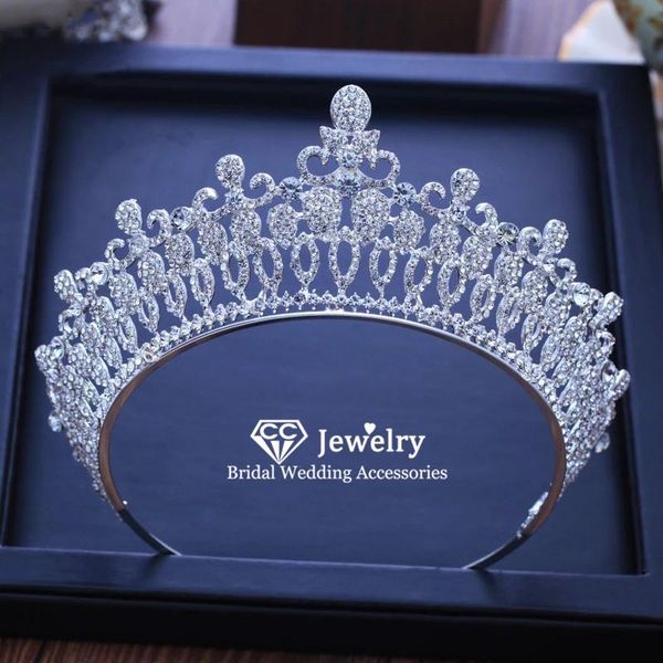 

hair clips & barrettes tiaras and crowns hairband headband wedding accessories for bride women jewelry charms large crown luxury hairwear, Golden;silver