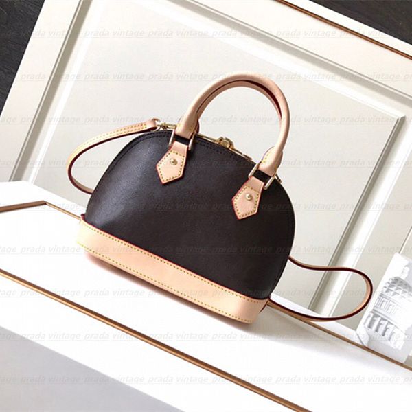 

7a leather shoulder bags alma handle famous handbag tote nylon handbags elling designer luxury wallet women crossbody bag hobo purses baguet, Black;red