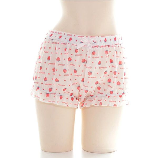 

kawaii pumpkin shorts cute girl chiffon strawberry print ruffle shorts diaper lover bloomers scanties summer for ddlg, Camo
