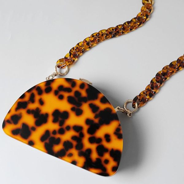 

bag parts & accessories vintage leopard acrylic women bags handle chain strap 40cm/60cm/80cm/120cm purse handbag, Black