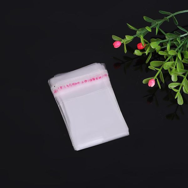 

width 8cm self-adhesive packaging bags transparent opp plastic bag