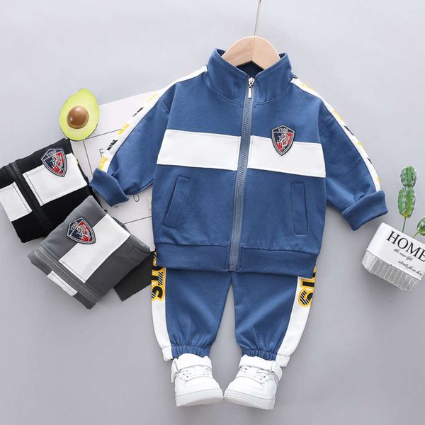 

boys' spring and autumn 2021 new children's suit 4 two piece set for children aged 0-1-3, White