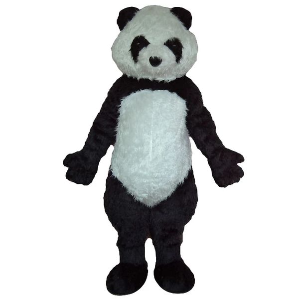 Performance Panda Teddy Bear Mascot Trajes Halloween Fantasia Vestido Dos Desenhos Animados Personagem Carnaval Xmas Páscoa Publicidade Publicidade Festa de Aniversário Fato Roupa