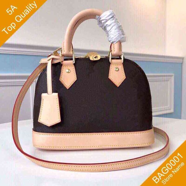 

5a ladies fashion shoulder alma bb shell bag flower handbag classic canvas material shopping with box b001 (5 3152 41221 )