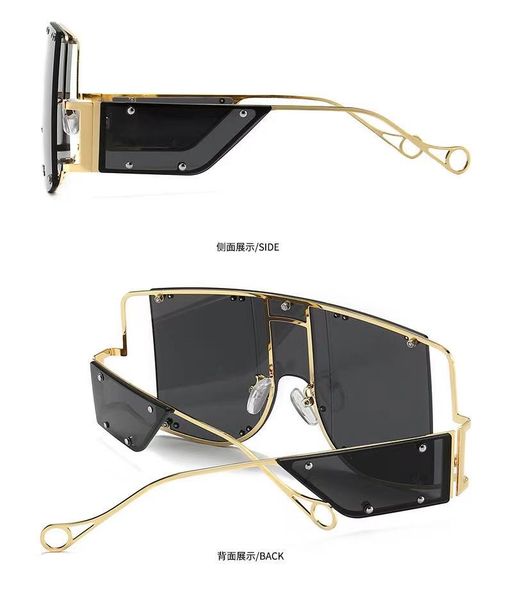 

2021metal frame riding sunglasses outdoor sunglasses metal punk goggles men's and women's general sunshade and windproof