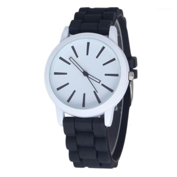 

wristwatches 2021 women of fashion watches, silicone jelly watch casual ladies quartz wrist watches bayan kol saati, Slivery;brown