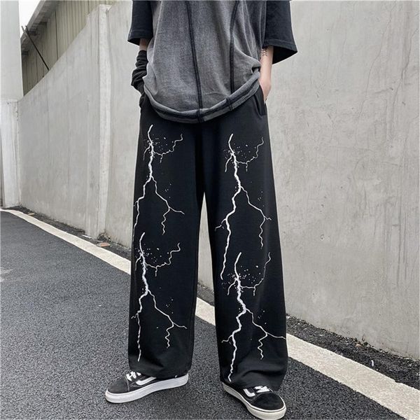 

women's pants & capris black hip hop harajuku casual japan amime autumn trousers fashion funny loose gothic summer teens women, Black;white