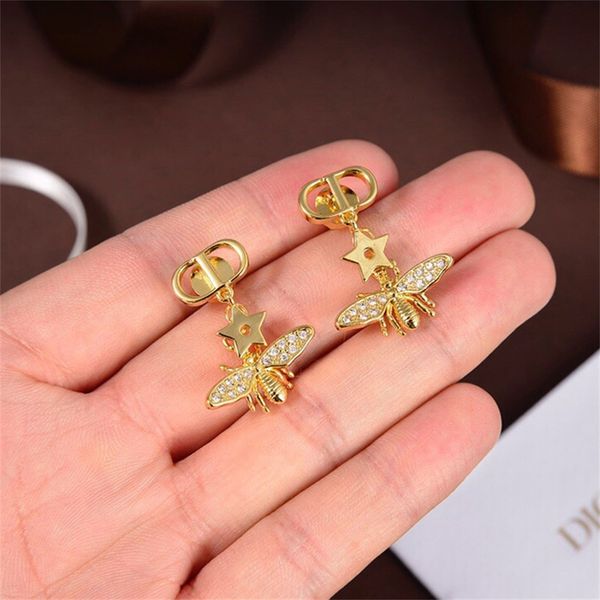 

new 20-year golden bee earrings, Silver