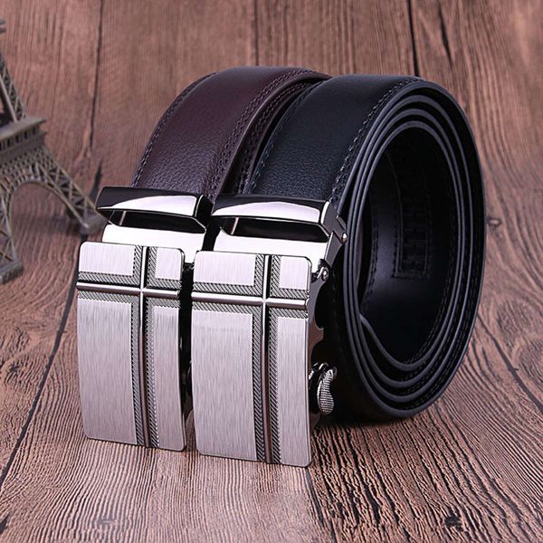 

waistbands belt men's automatic belt buckle casual x113, Black;brown