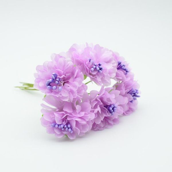 

6pcs/bundle silk carnation fake stamen christmas wreath decoration for home vases wedding diy new year gifts artificial qyluui