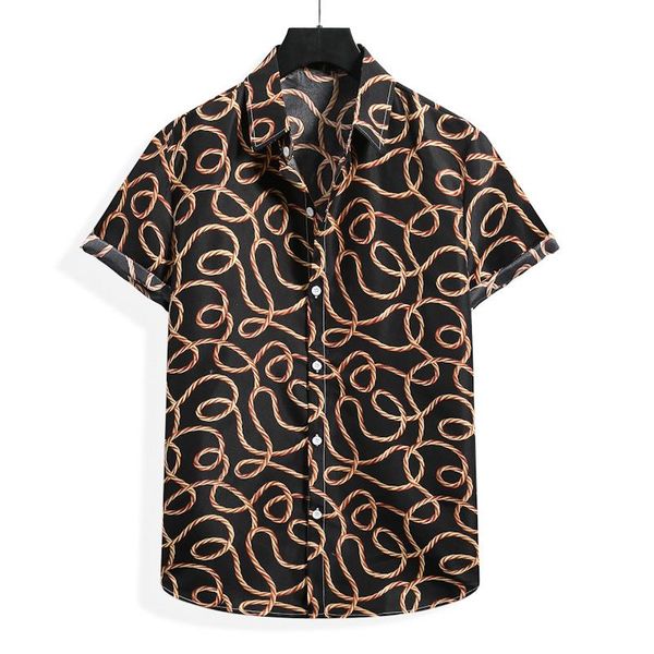 

xl men's casual shirts summer crop collared camisas de hombre fashion cardigan vintage clothes luxurys designers mens polo shirt short, White;black