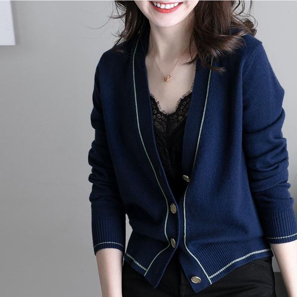 

women's knits & tees oversize womens sweaters autumn vintage cardigans loose spring sweater knitted plus size women cardigan knit butto, White