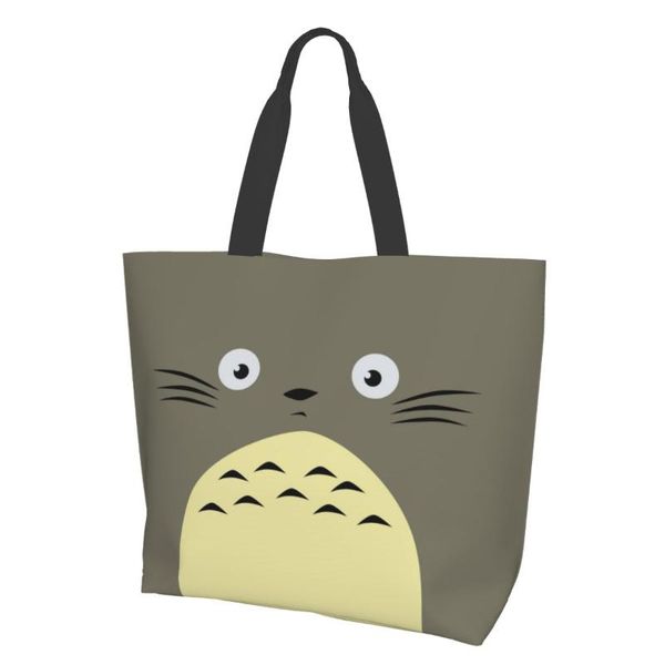 

storage bags totoros lovely cat canvas bag women shoulder kawaii anime ins tote