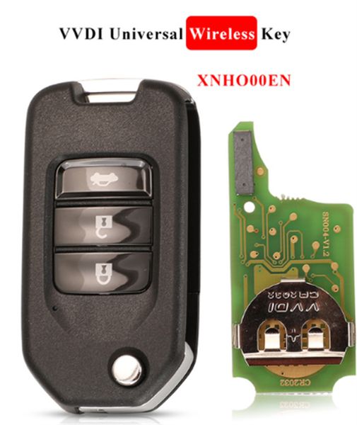 

xhorse vvdi2 wireless universal remote key 3 buttons for honda maker xnho00en 5pcs/lot