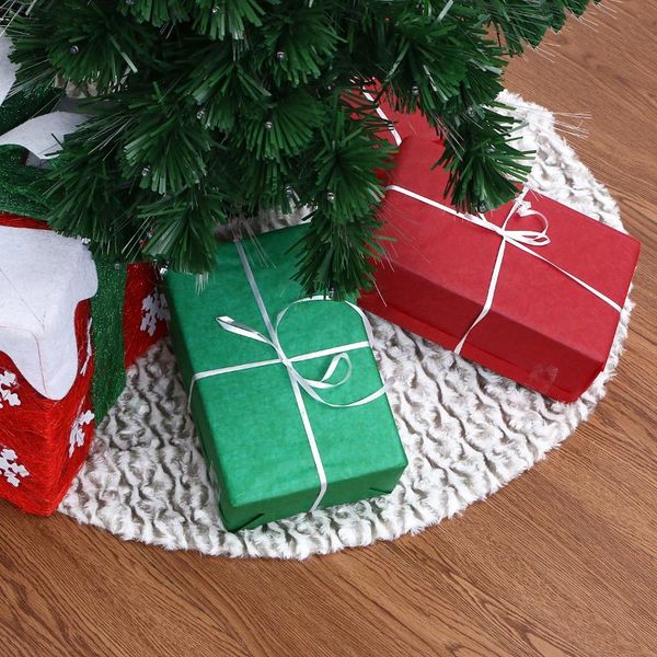 

christmas decorations 1pc tree mat skirt supplies for home grey white