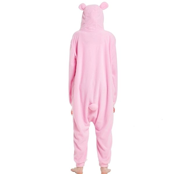 

kigurumi pink gloomy bear onesies cartoon pajamas animal halloween party costume jumpsuits hooded pyjamas suit outfit, Black;white