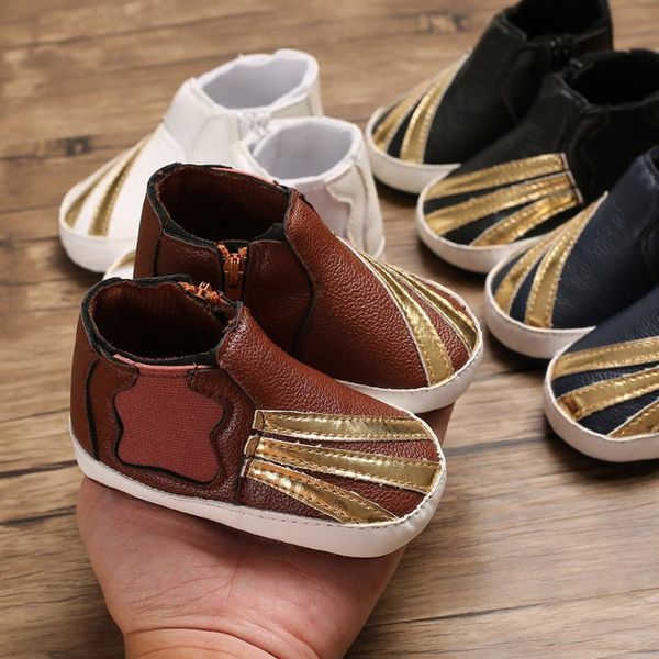 

first walkers toddler born pu leather shoes autumn winter fashion baby kids boy girl soft sole canvas sneakers 0-12months