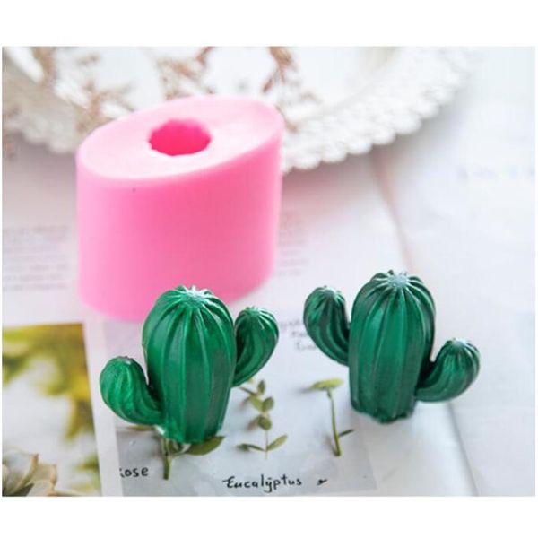 

3d cactus tree shape cake baking mould sile candle molds diy gypsum aromatherapy wax mold handmade soap mak qylqqp
