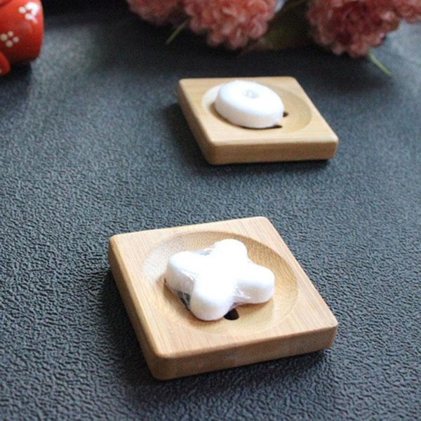 

elegant natural bamboo wood drain bathroom box soap dish tray kitchen sink organization storage racks dishes