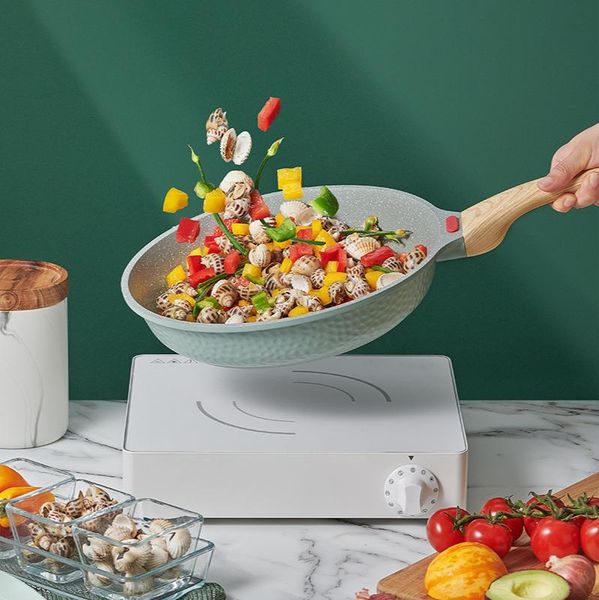 

pans non-stick pan steak frying pancake household induction cooker universal cookware grill