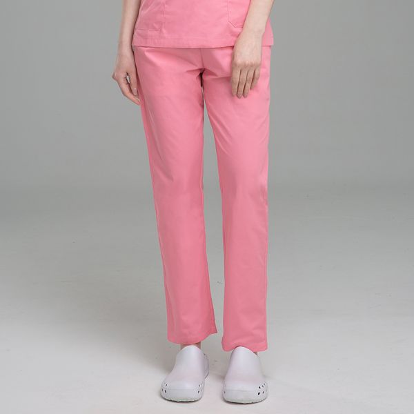 

multicolor pet clinic more pockets dental scrubs pants spa nursing scrub pants medical hospital doctor work bottoms, Black;white