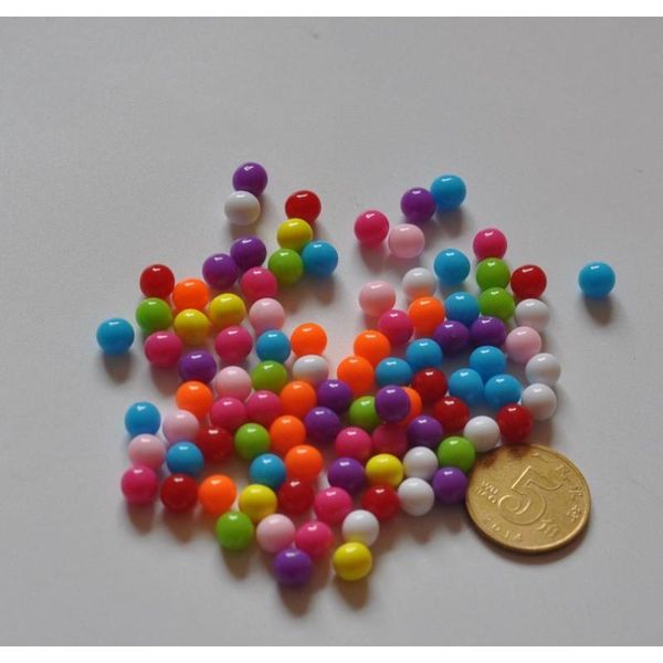 

party decoration 6mm bb ball color marbles plastic slings quantity 200pcs