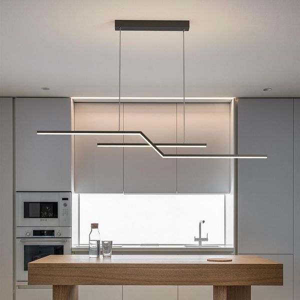 

chandeliers simple modern led pendant chandelier for living room dining study office bar lamp black gold body home fixtures