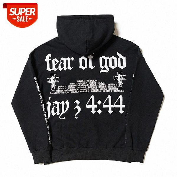 

fg concert joint limited hooded loose fog men's and women's hoodie #dd4a, Black
