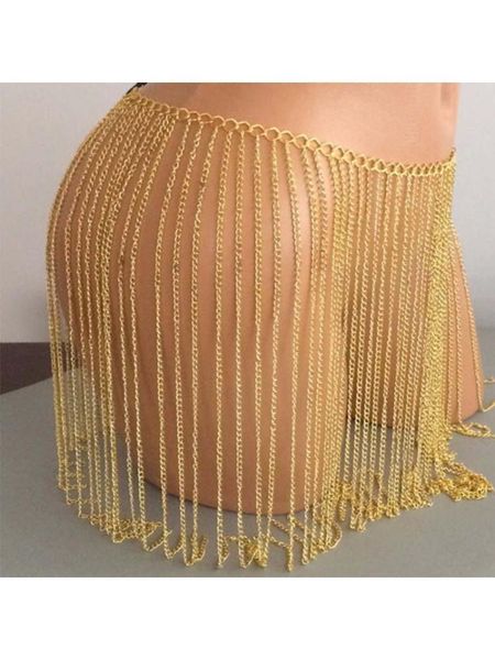 

party masks fashion metal body chain ladies bikini tassel waist stage performance bar nightclub costume accessories