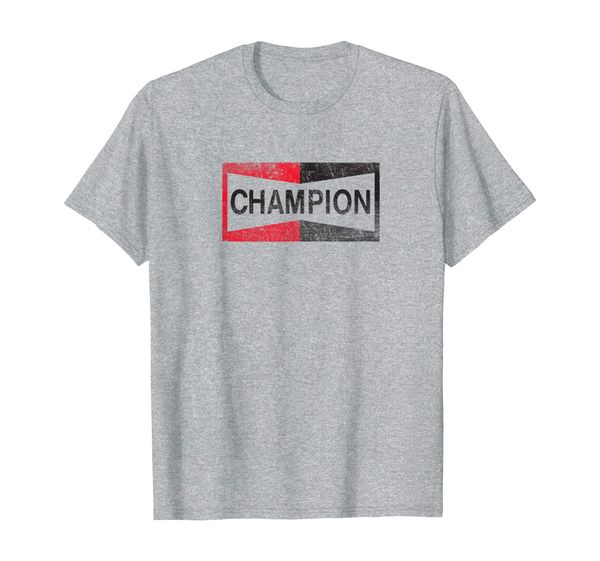 

spark plug distressed old emblem t-shirt 4 colors, White;black