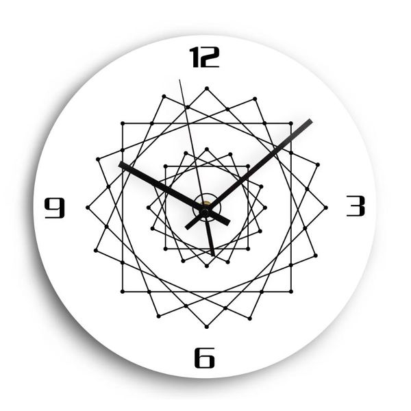 

wall clocks 12'' digital clock modern design mute quartz simple acrylic decorative for living room metal needle watch