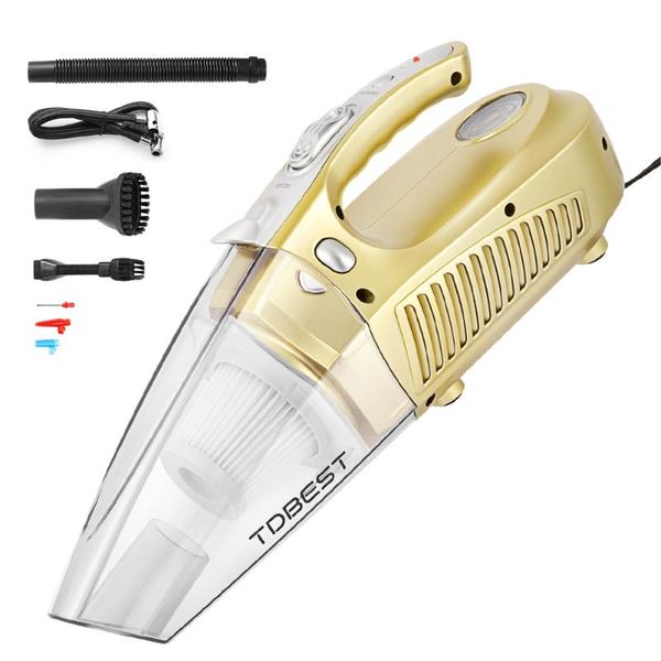 

inflatable pump multi-function car air inflator + vacuum cleaner handheld suction wet dry dual use cleaning tool for