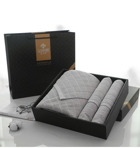 

towel cotton bath gift box set face activity custom logo print b5t62