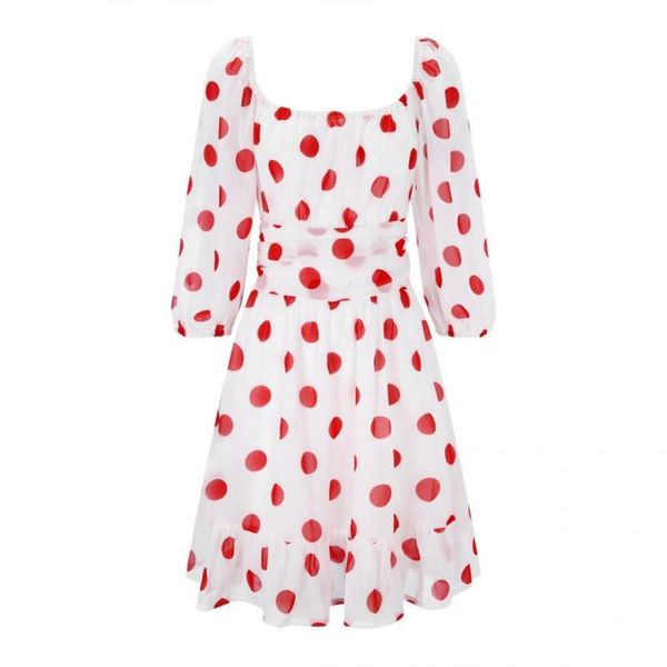 

women's swimwear light sweet elastic waist women dress chiffon long sleeve for going out, White;black