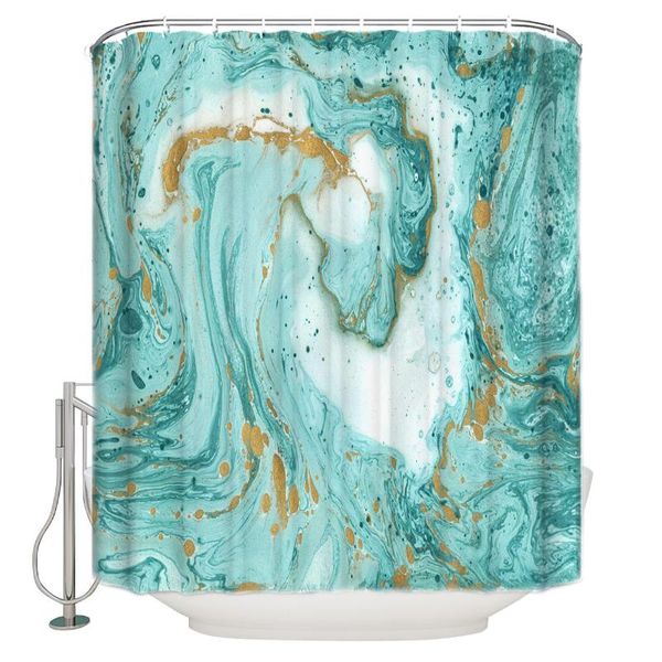

shower curtains marble granite pattern wallpaper polyester fabric waterproof bath curtain