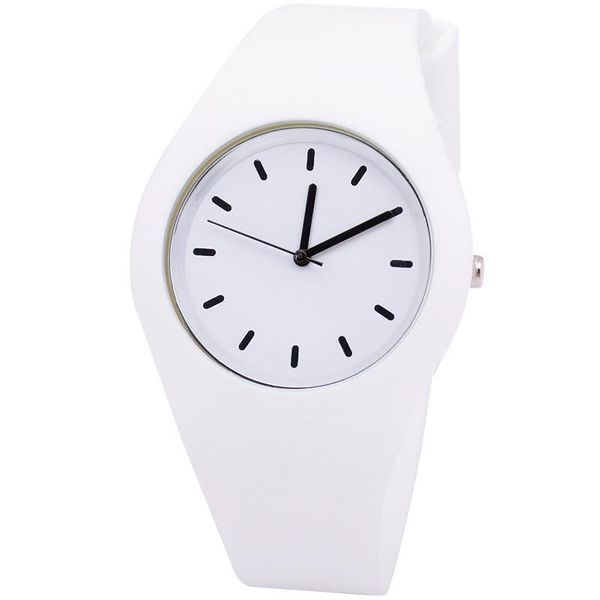 

wristwatches woman fashion casual silicone strap quartz watch candy-colored jelly ladies dress wristwatch female, Slivery;brown