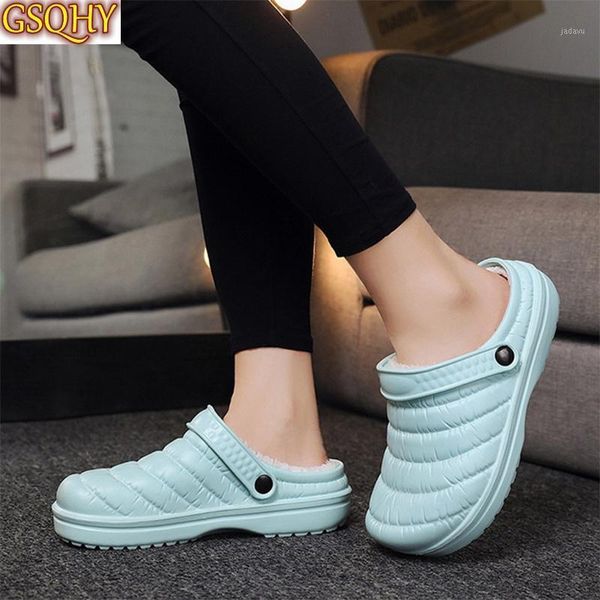 

women short plush winter slippers ladies warm flats plarform shoes female slip-on waterproof shoe woman non-slip casual fashion1, Black