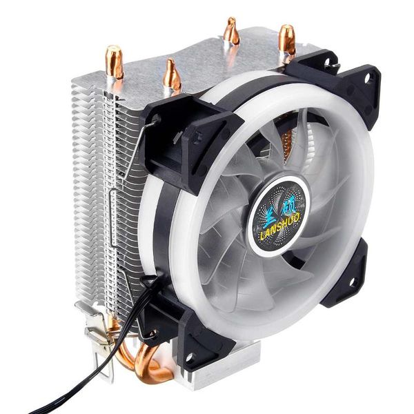 

fans & coolings 2heatpipes cpu cooler e tower led cooling fan computer system for intel 775/1150/1151/1155/1156/1366 huananzhi