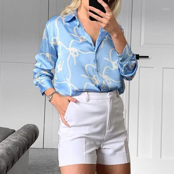 

women's blouses & shirts xeasy 2021 summer women vintage beach style print single breasted shirt female loose streetwear ladies casual, White