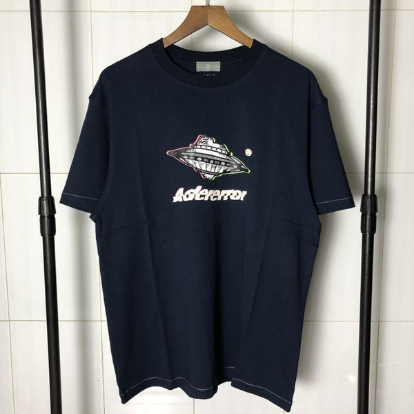 

2021 new men women ader error short sleeve t-shirt quality abstract spaceship ufo printing adererror tees t shirt lp6a, White;black