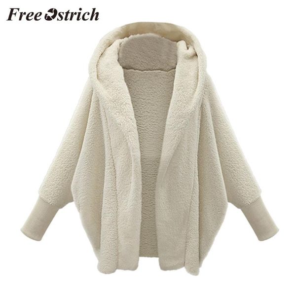 

women's jackets ostrich casual fashion jacket winter warm parker coat solid color hooded long-sleeved plush comfortable, Black;brown
