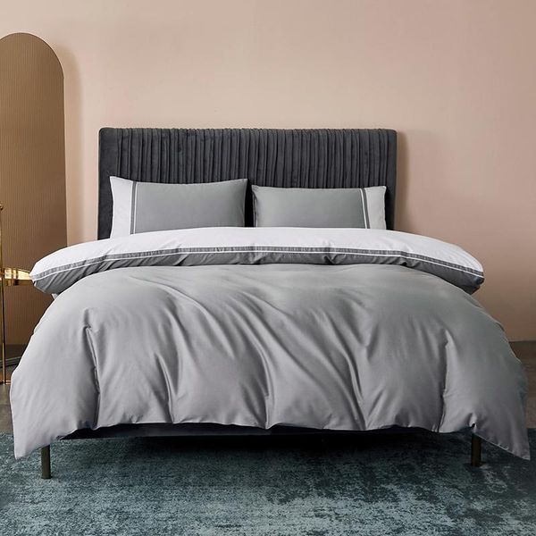 

bedding sets michiko modern simple solid color wind long-staple cotton four-piece set