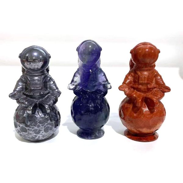 

decorative objects & figurines natural crystal higt quality hand carving fluorite cartoon image for geomantic omen and gifts yjl