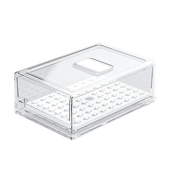 

storage bottles & jars refrigerator fresh-keeping er durable drawer box kitchen micro-sinked cover