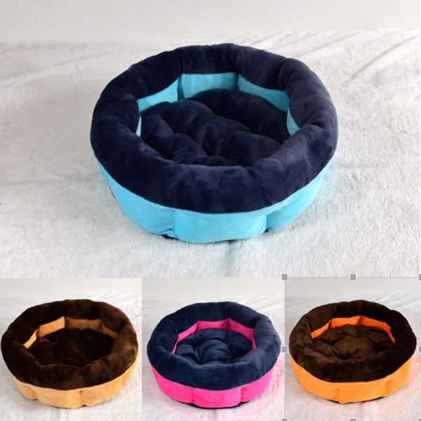 

kennels & pens pet dog breathable solid bed hand wash round colorful house for dogs cat sleeping playing db716