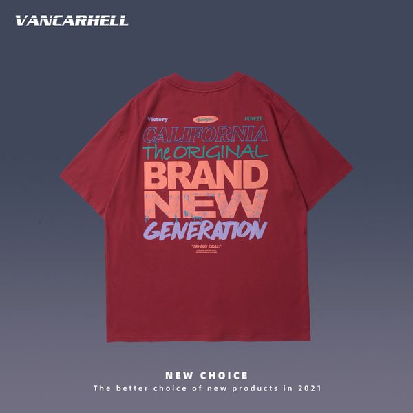 

tee polo ins hip hop alphabet printed short sleeve t-shirt men's fashion street loose bf couple casual round neck half, White;black