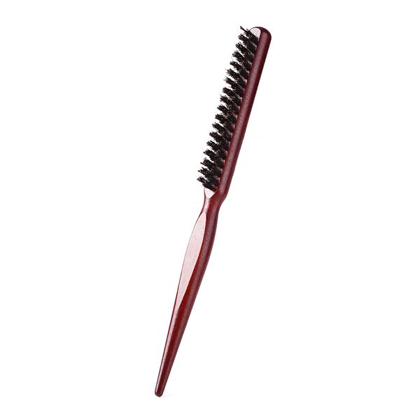 1 pcs Barber Porco cerdas Cabelo Cabelo Rato Cauda Hairbrush Salão Domiciliar Ferramenta de Tingimento Anti Anti Estático Cabeleireiro Barba Escova